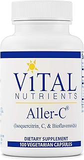 Vital Nutrients - Aller-C (Isoquercitrin, C, and Bioflavonoids) - Respiratory and Sinus Support - 100 Vegetarian Capsules