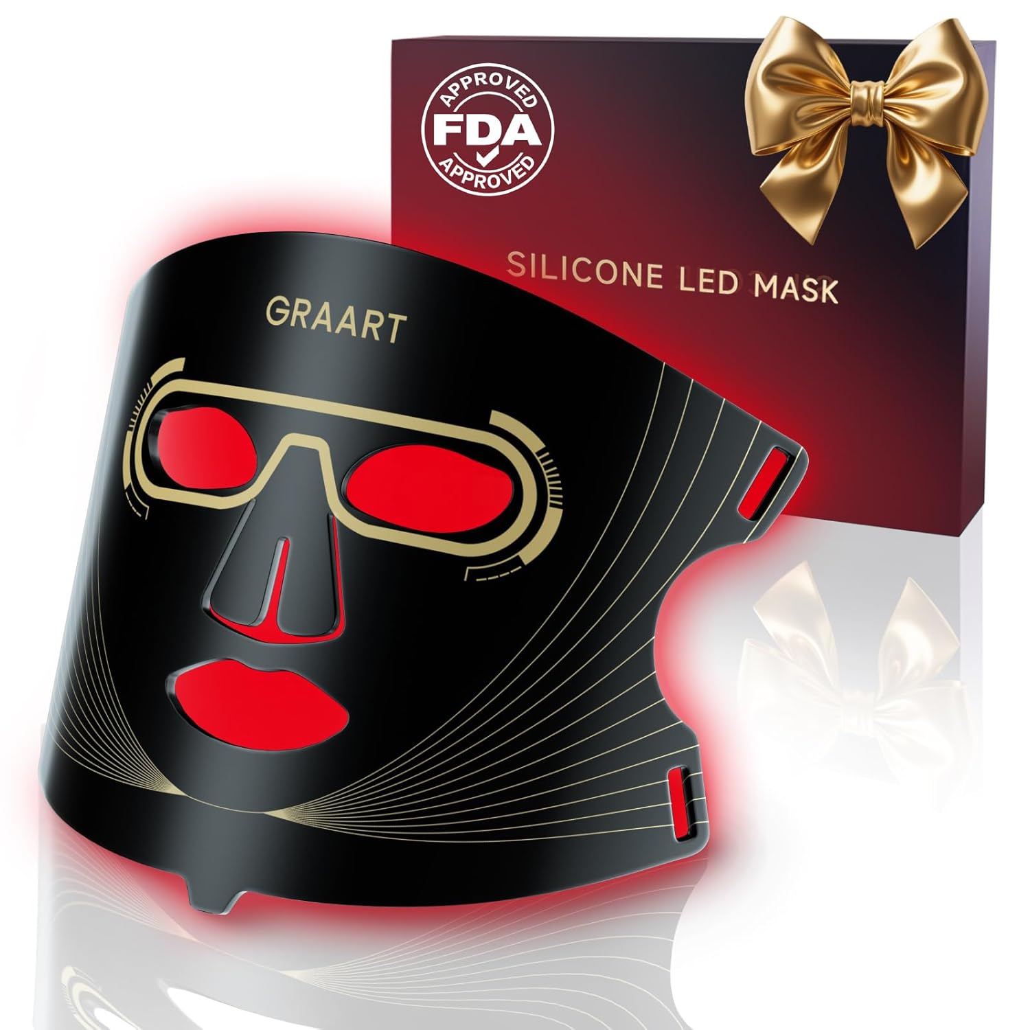 FDA-Cleared Red Light Therapy for Face with 7 Modes & 432 Medical Grade LEDs | LED Face Mask Light Therapy Targeting Anti Aging, Wrinkles & Acne | At-Home Skin Tightening & Collagen Boost FDA-Cleared Red Light Therapy for Face with 7 Modes & 432 Medical Grade LEDs | LED Face Mask Light Therapy Targeting Anti Aging, Wrinkles & Acne | At-Home Skin Tightening & Collagen Boost