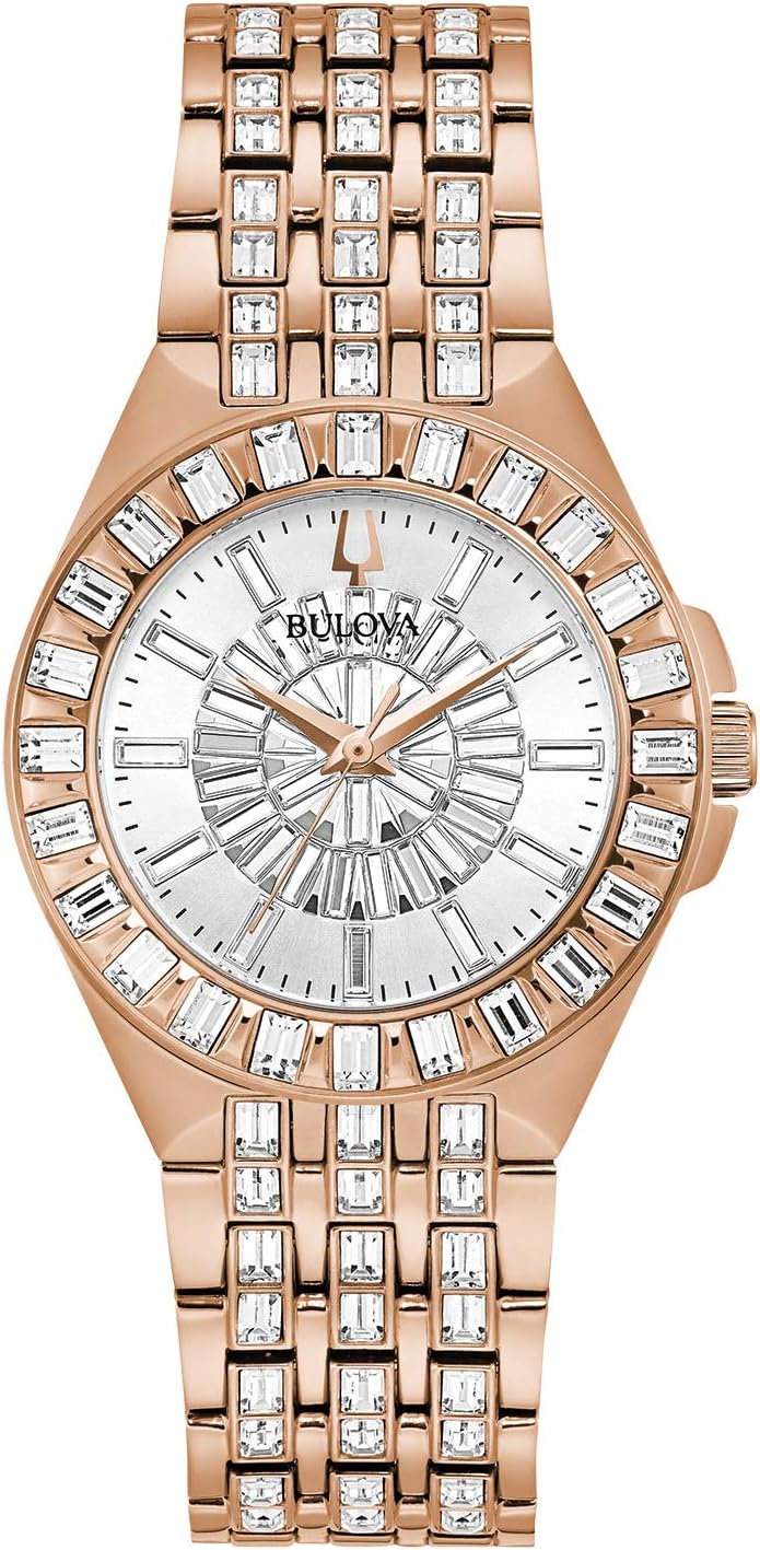 Bulova Ladies Quartz Phantom Rose Gold-Tone Stainless Steel