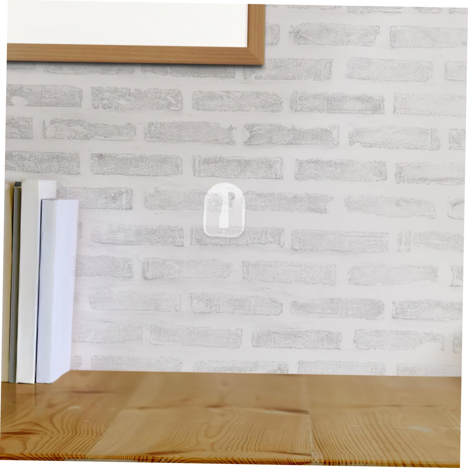 PRETYZOOM 250 Piezas Sin gancho pegajoso ganchos adhesivos para el hogar para uso de plastico PD Transparente