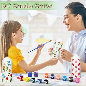 Amazon.co.jp: MTLEE DIYキャンドルペインティングキット 48個
