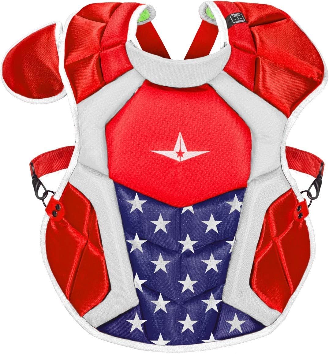 All-Star CPCC1216S7XBK S7 Axis Chest Protector/Meets NOCSAE/Ages 12-16 BK : Sports & Outdoors