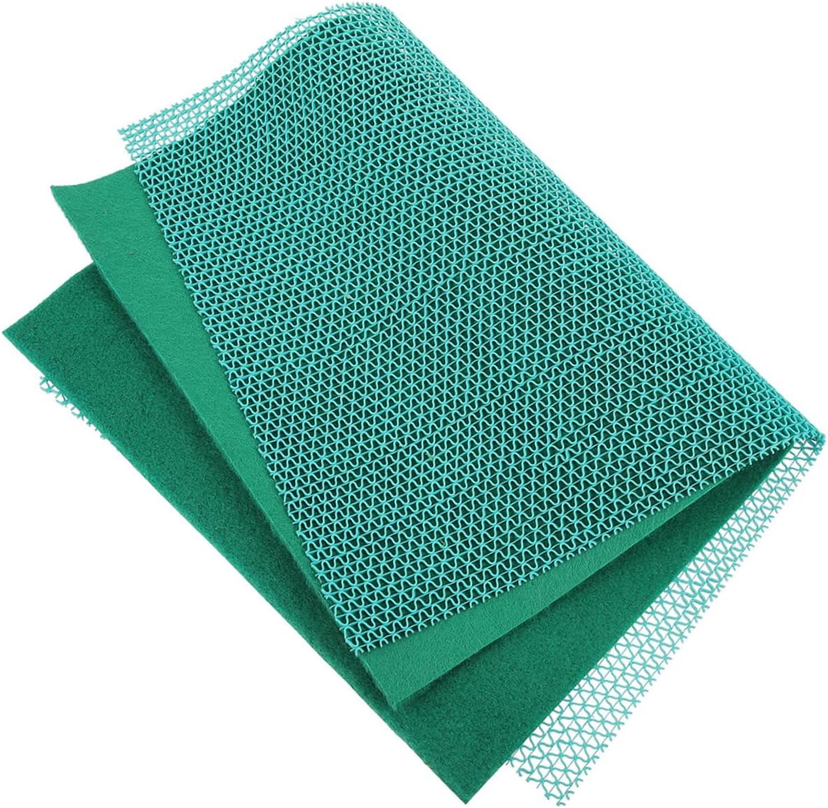 YARNOW 1set Reptile Carpet Mat and Cushion Substrate for Terrarium Washable Pet Box Bottom Mat for Lizard Snake Turtle and Insect Habitat Green Comfortable and Versatile Reptile Bedding