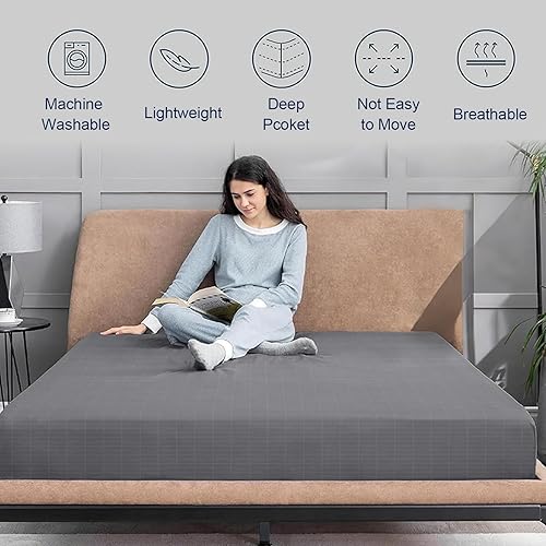 Miniatura 2 de Grounding Sheets Sábana bajera ajustable con cable, solución natural para dormir saludable, funda de cama de bolsillo profundo para mejorar el