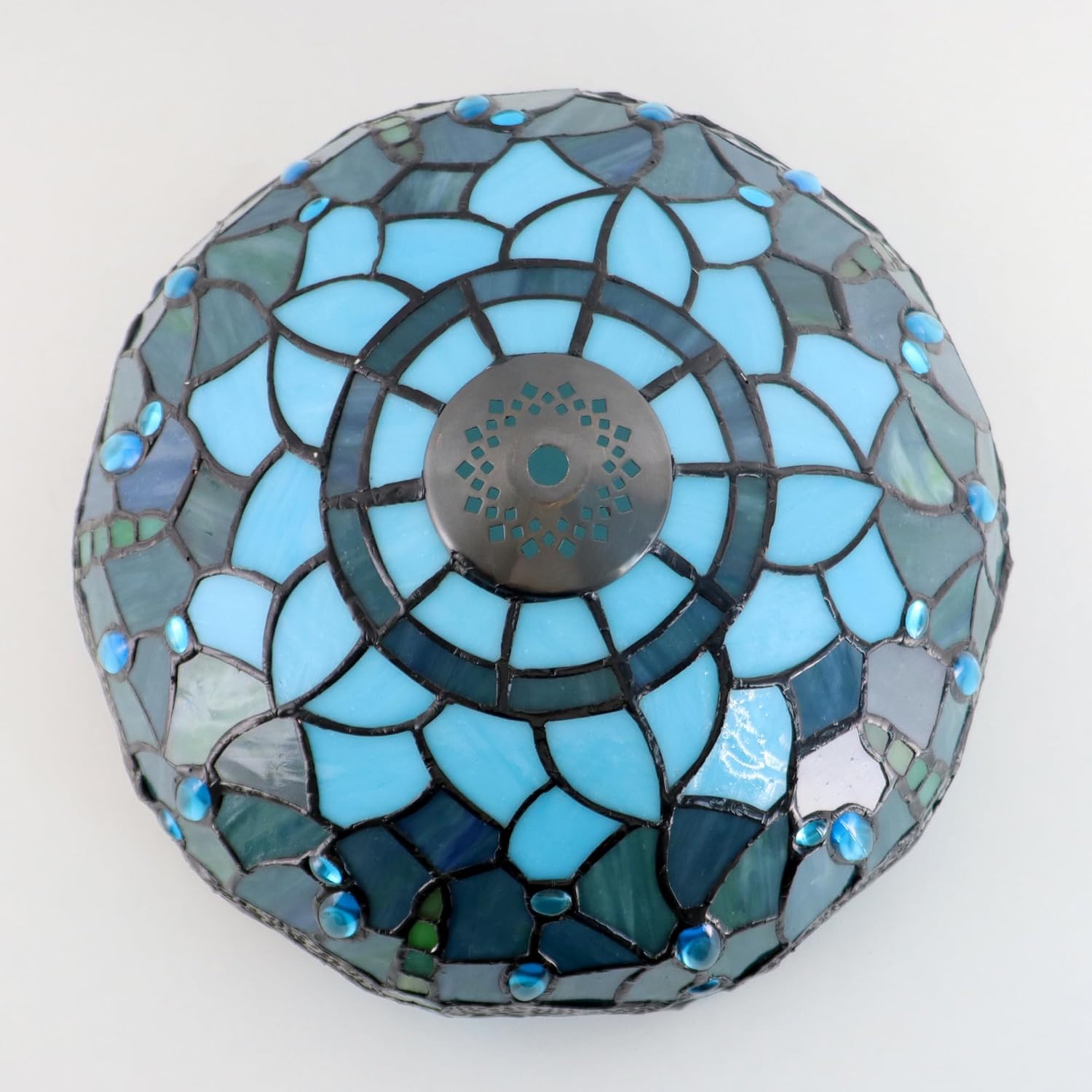 Tiffany Lamp Shade 12Inch Accessories Replacement Stained Glass Lampshade Only for Floor Lamps Table Lamps Pendant Lamps(Green Dragonfly G)