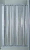 Box de Banheiro Sanfonado PVC Frontal 1,85 x 1,00m |Translucido | Porta Deslizante | Pallas (Branco)