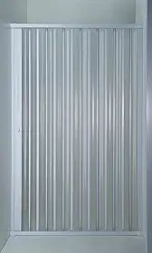 Box de Banheiro Sanfonado PVC Frontal 1,85 x 1,00m |Translucido | Porta Deslizante | Pallas (Branco)