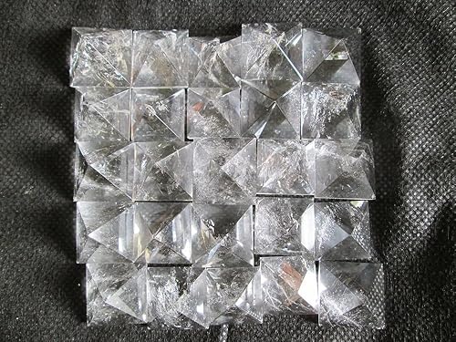 Miniatura 2 de WholesaleGemShop Hermoso lote de 10 piezas de cristal transparente de cuarzo pirámides de cristal para curación Reiki Vaastu