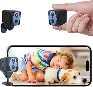 aidowocam Mini Camera, 2K Indoor Surveillance Camera, Indoor Camera, WiFi Camera, Live Transmission, Mobile Phone App for …
