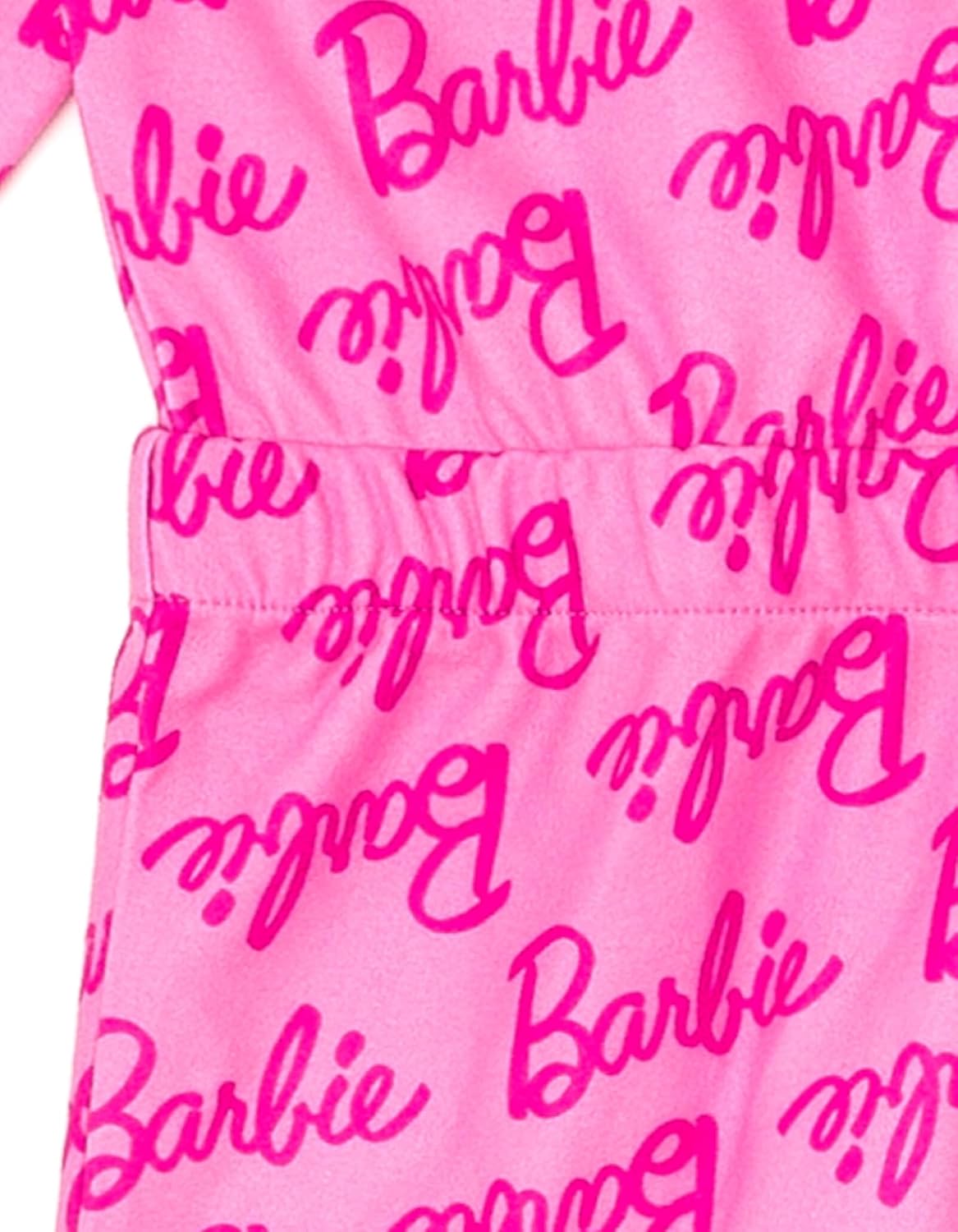 Barbie Girls Fleece Pajama Coverall and Sleep Mask PJs Set Little Kid to Big Kid Sizes (4-14-16)