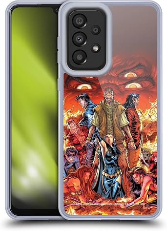 Head Case Designs Officially Licensed Justice League DC Comics #4 Sons of Trigon Teen Titans Comic Art Gel Case [Military Grade Protection] Compatible with Galaxy A33 5G 2022