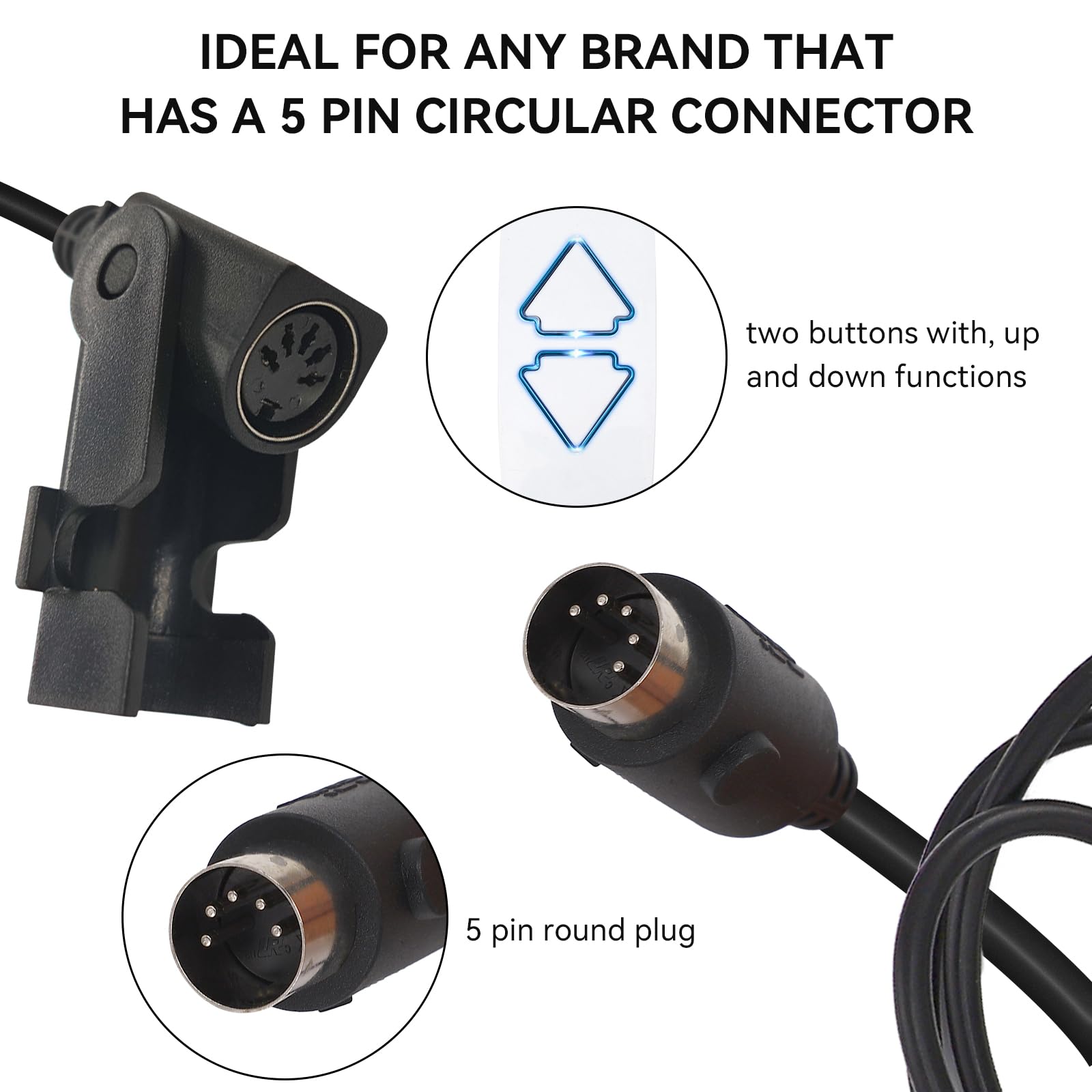 Snapklik.com : Lift Chair Remote Control Universal, 2 Button 5 Pin Hand ...