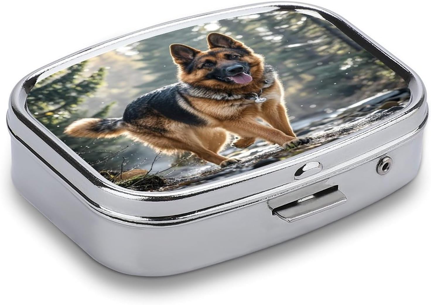 German Shepherd Dog Travel Pill Organizer Pill Case image 3
