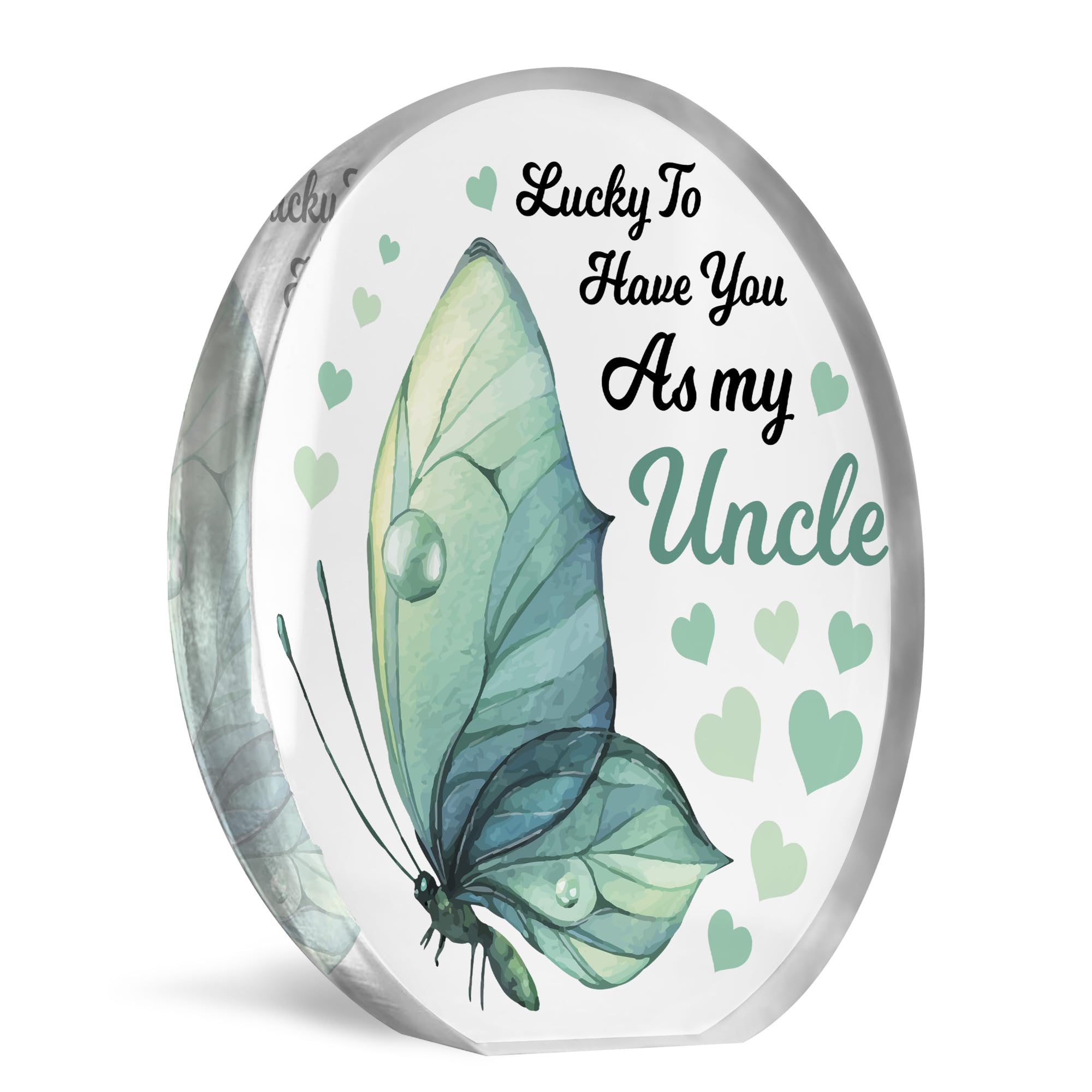 Red Ocean Uncle Gifts, Uncle Gifts For Birthday Christmas, Gifts For Niece Nephew, Uncle Birthday Gifts, Secret Santa Gift, Christmas For Uncle, Uncle Acrylic Freestanding Plaque Gift For Him