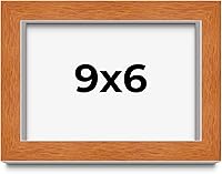 Vista 119 de Marco marrón de 18 x 24 pulgadas, marco de madera maciza de nuez de miel, ancho de moldeo de 0.875 pulgadas, profundidad de rabo de 0.875 pulgadas