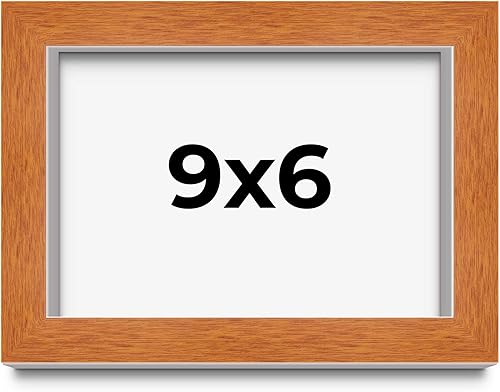 Miniatura 119 de Marco marrón de 18 x 24 pulgadas, marco de madera maciza de nuez de miel, ancho de moldeo de 0.875 pulgadas, profundidad de rabo de 0.875 pulgadas