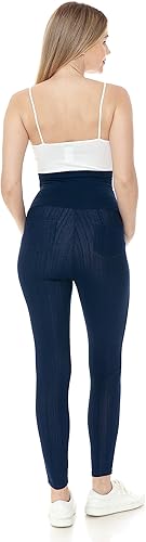 Miniatura 8 de Leggings Depot Jeans de maternidad para mujer con bolsillos, cómodos, elásticos, pantalones de mezclilla para embarazo