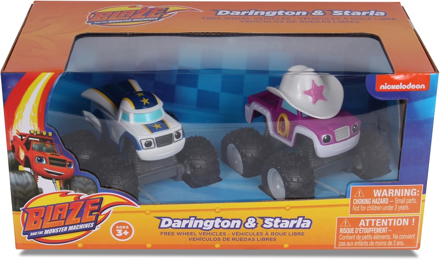 NKOK Blaze and The Monster Machines (Free-Wheel) 2PK Darington & Starla