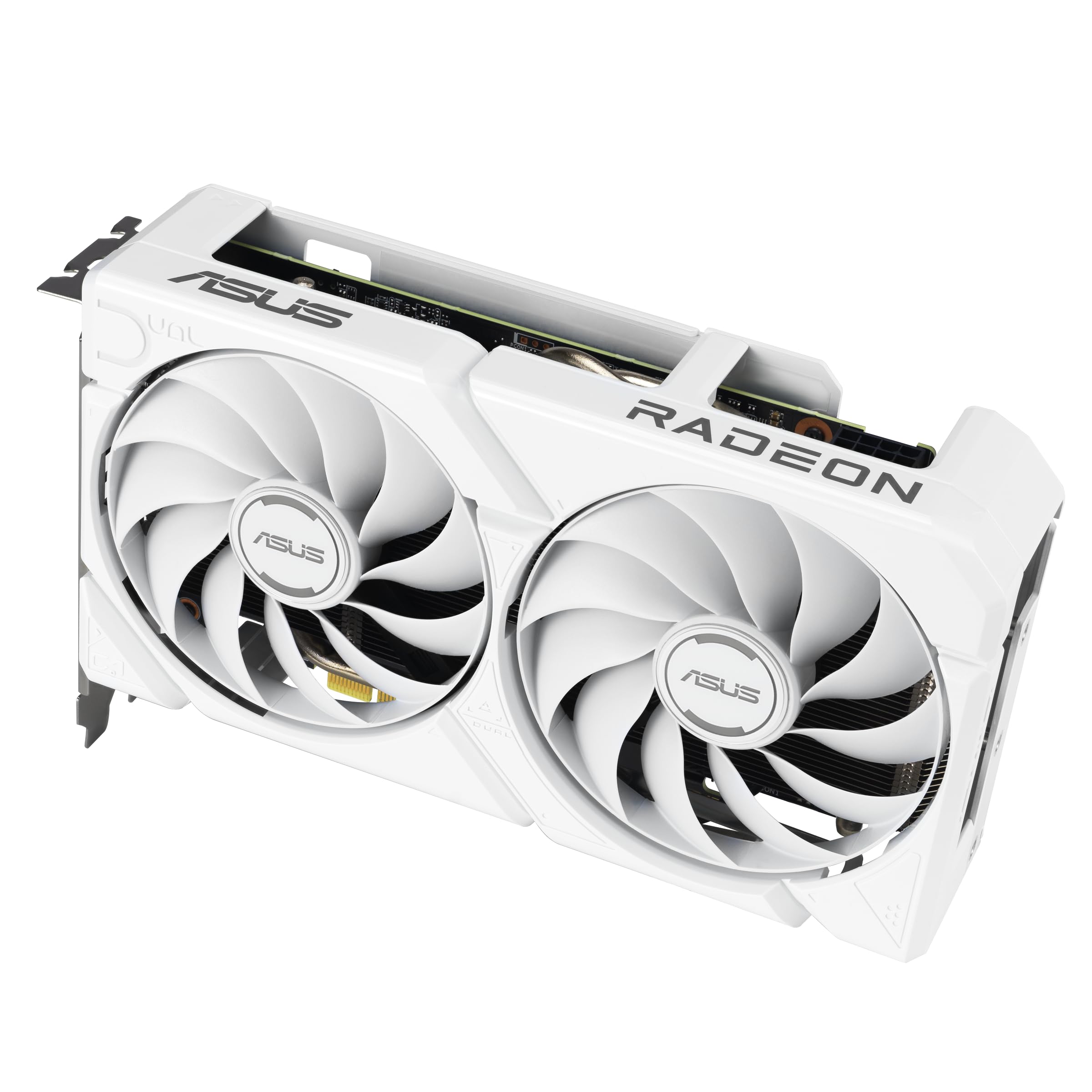 ASUS Dual Radeon RX 9060 XT 16GB GDDR6 White Edition (PCIe 5.0, 16GB GDDR6, HDMI 2.1b, DisplayPort 2.1a, 2.5-Slot Design, Axial-tech Lüfterdesign, 0dB Technologie und mehr)