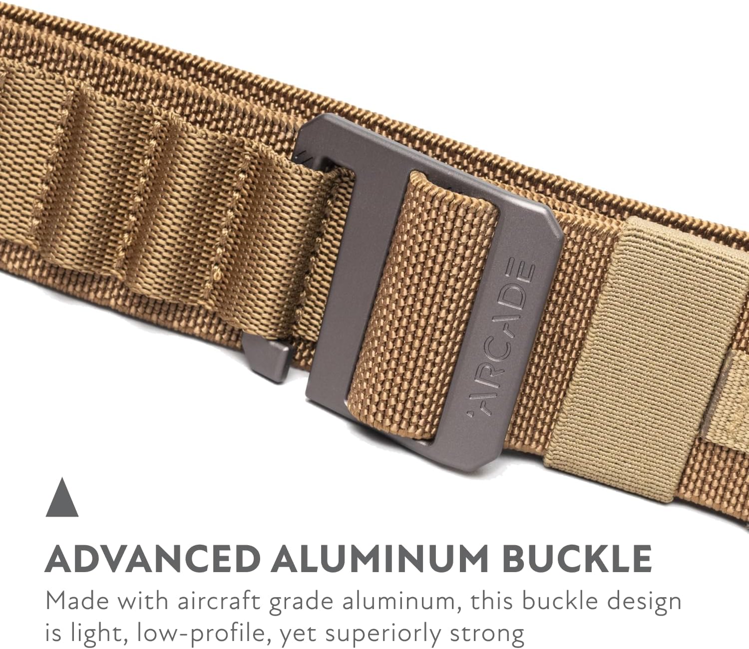 Arcade Belts Hardware Alu Utility Belt - Low-Profile Aluminum Buckle, Heavy Duty Work Belt, Stretch Webbing, Anti-Slip - Image 2