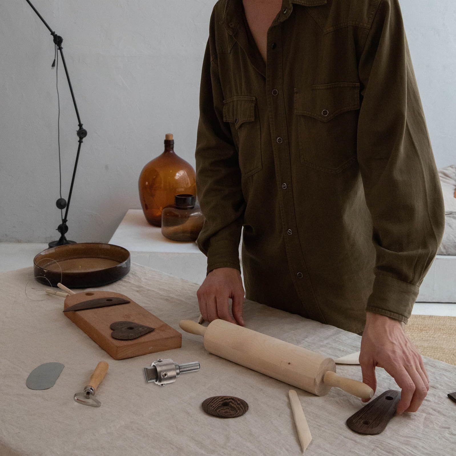 NOLITOY Punte da Trapano ad Anello in Acciaio per Legno Duro, Kit Utensili Fresatrice per Lavorazione Legno, Creatore Anelli di Precisione per Sculture e Artigianato, Set Professionale