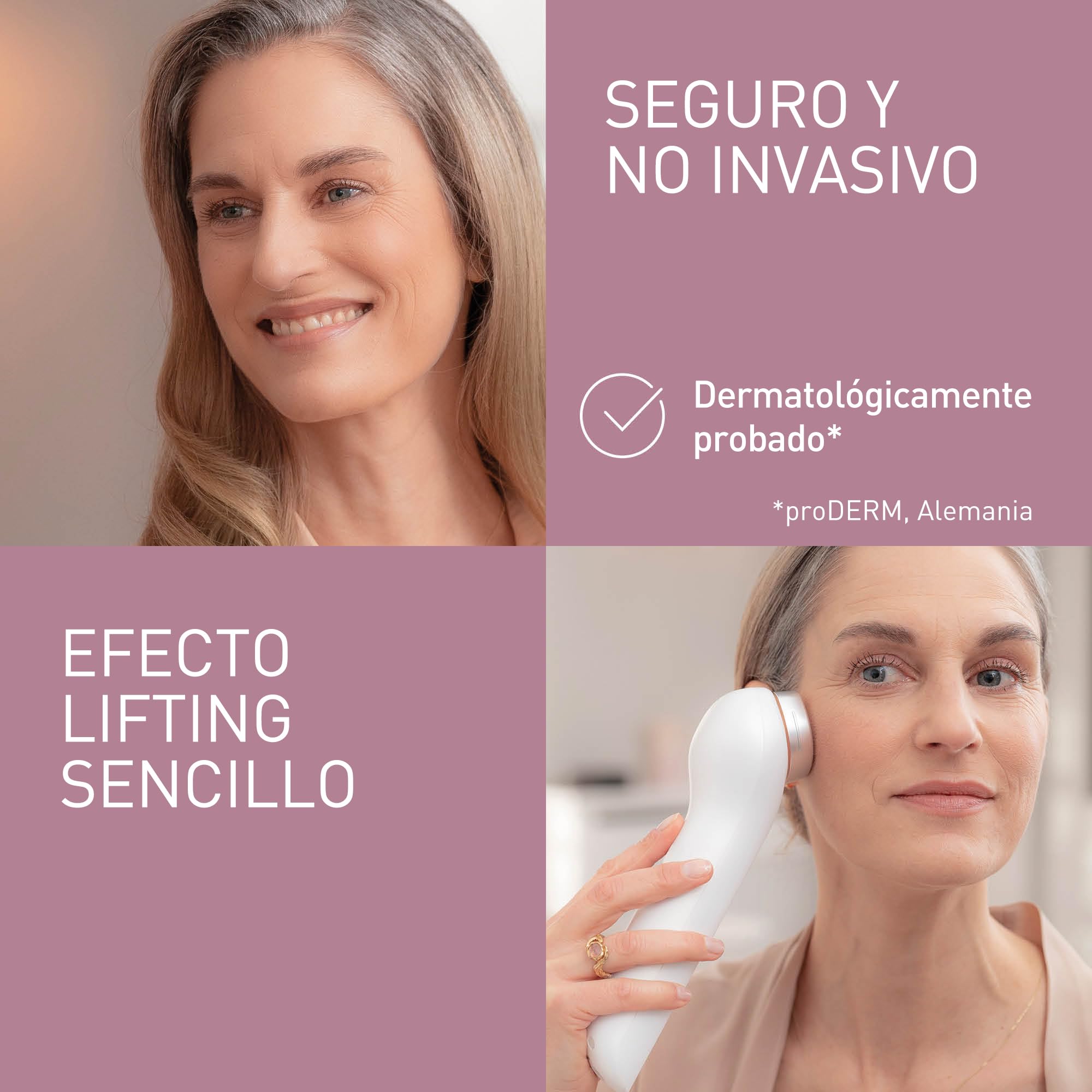 Panasonic EH-XR10NC803 Aparato facial avanzado con radiofrecuencia y tecnología ultrasónica, evita la aparicion de lineas de expresion, Color Blanco, Talla única