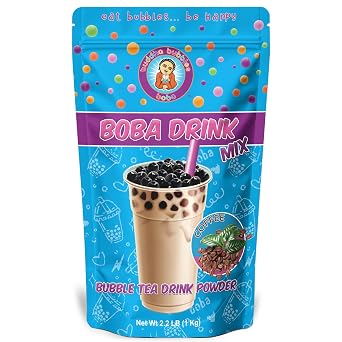 Premium CAFE LATTE Coffee Boba/Bubble Tea Drink Mix Powder By Buddha Bubbles Boba 2.2 Pounds / 1 Kg