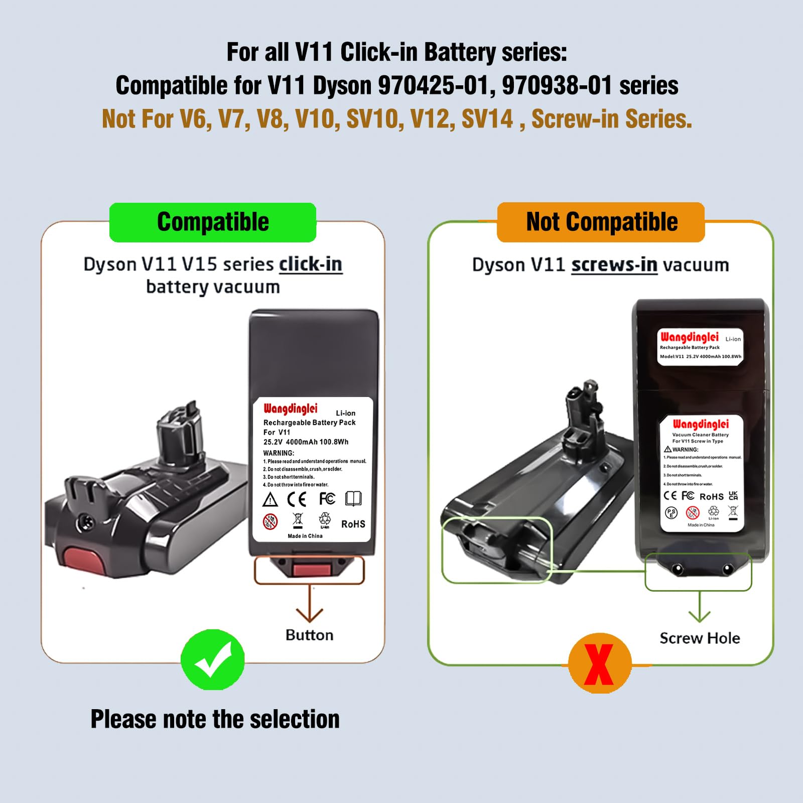 Amazon.com: Wangdinglei Replacement for Dyson v11 Battery Button