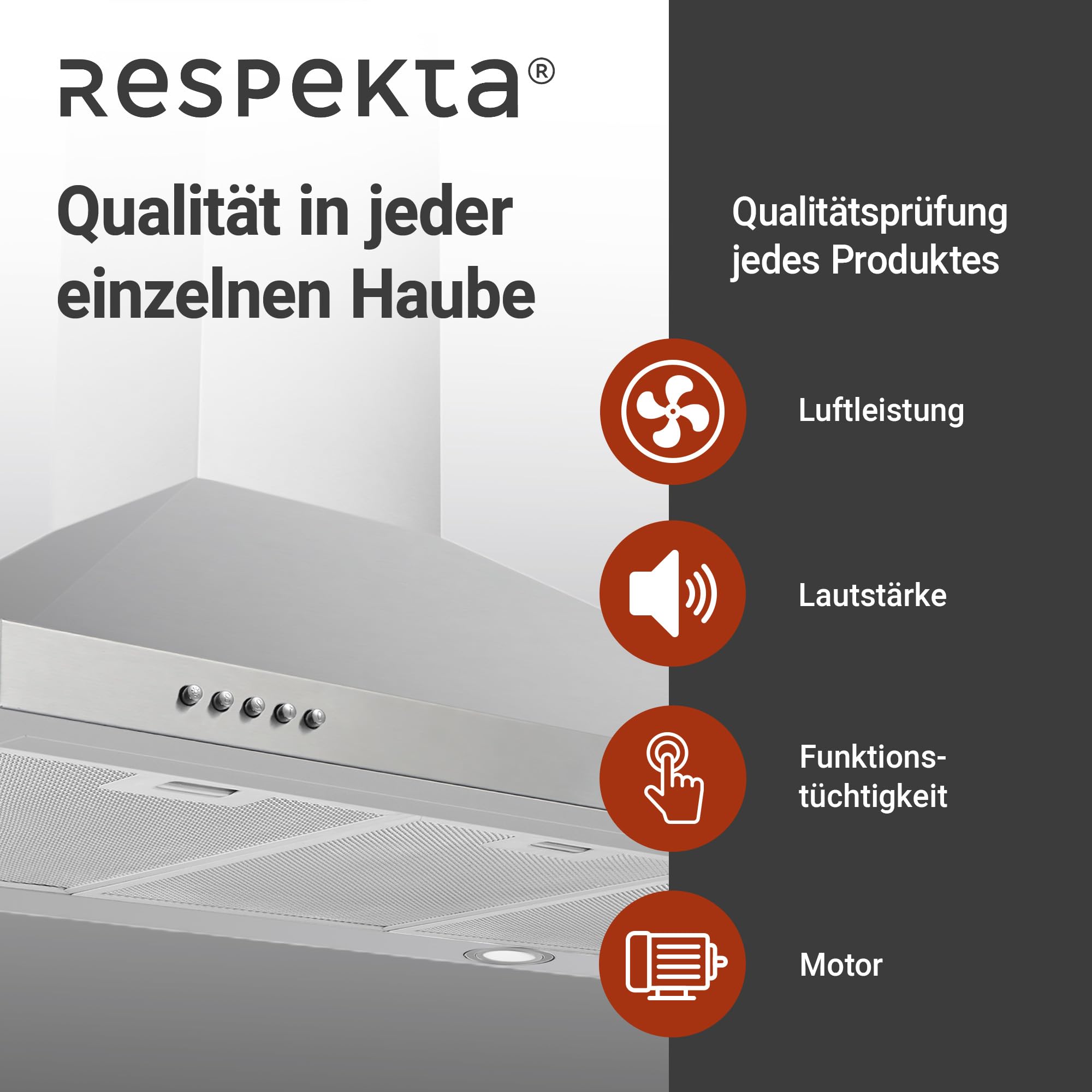 Respekta Okap, 90 cm, CH44068-90IXA