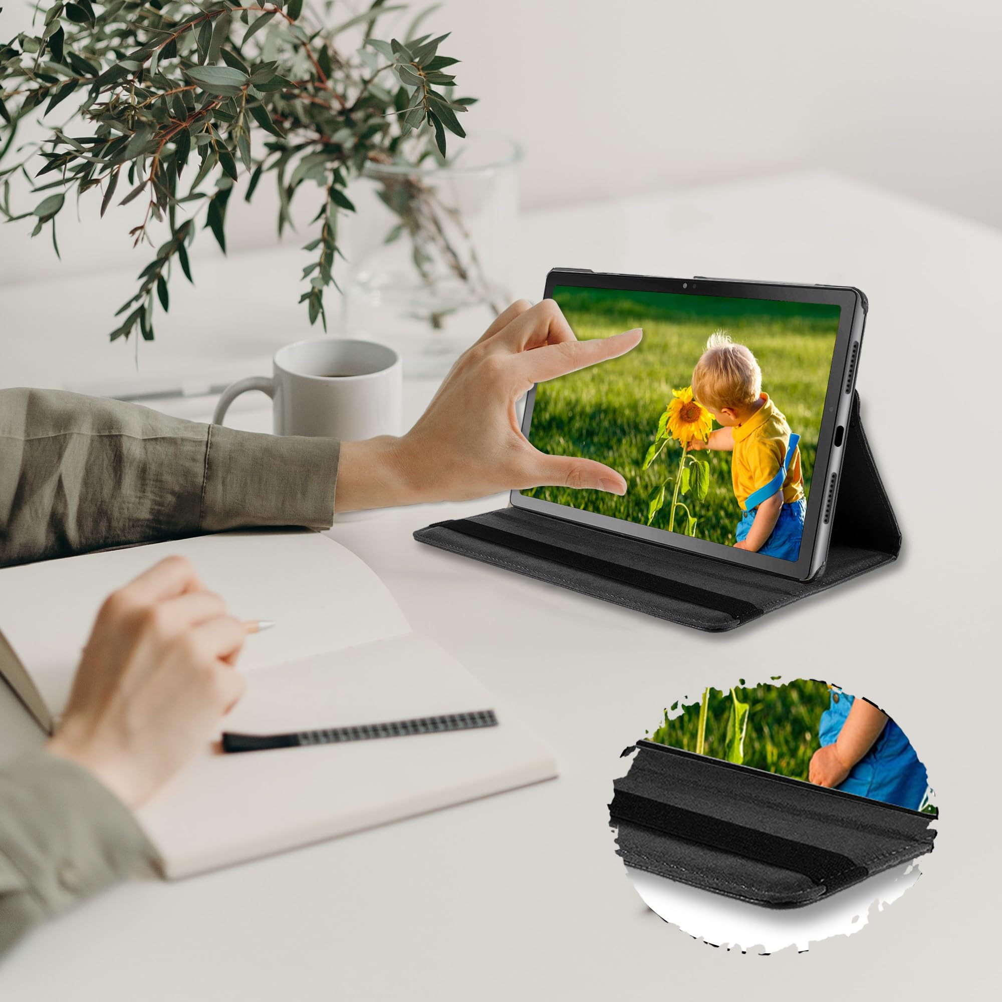 Heremore Coque De Protection Pour Honor Pad X9 11.5 Pouces Tablette, Housse Support Rotatif 360°, Etui Protection PU Cuir