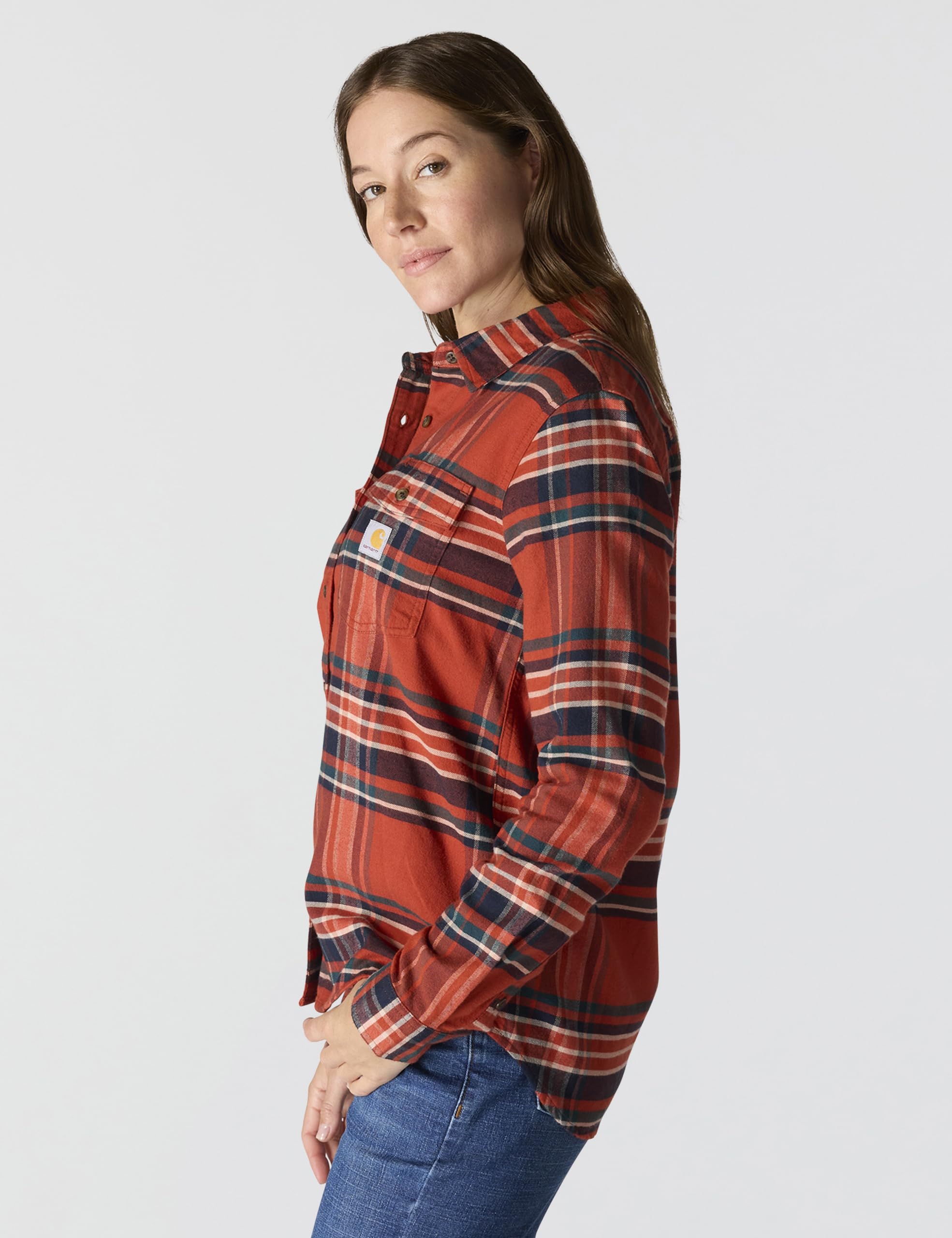 Carhartt Mujer 107135 Tencel™ Fiber Series Relaxed Fit Plai