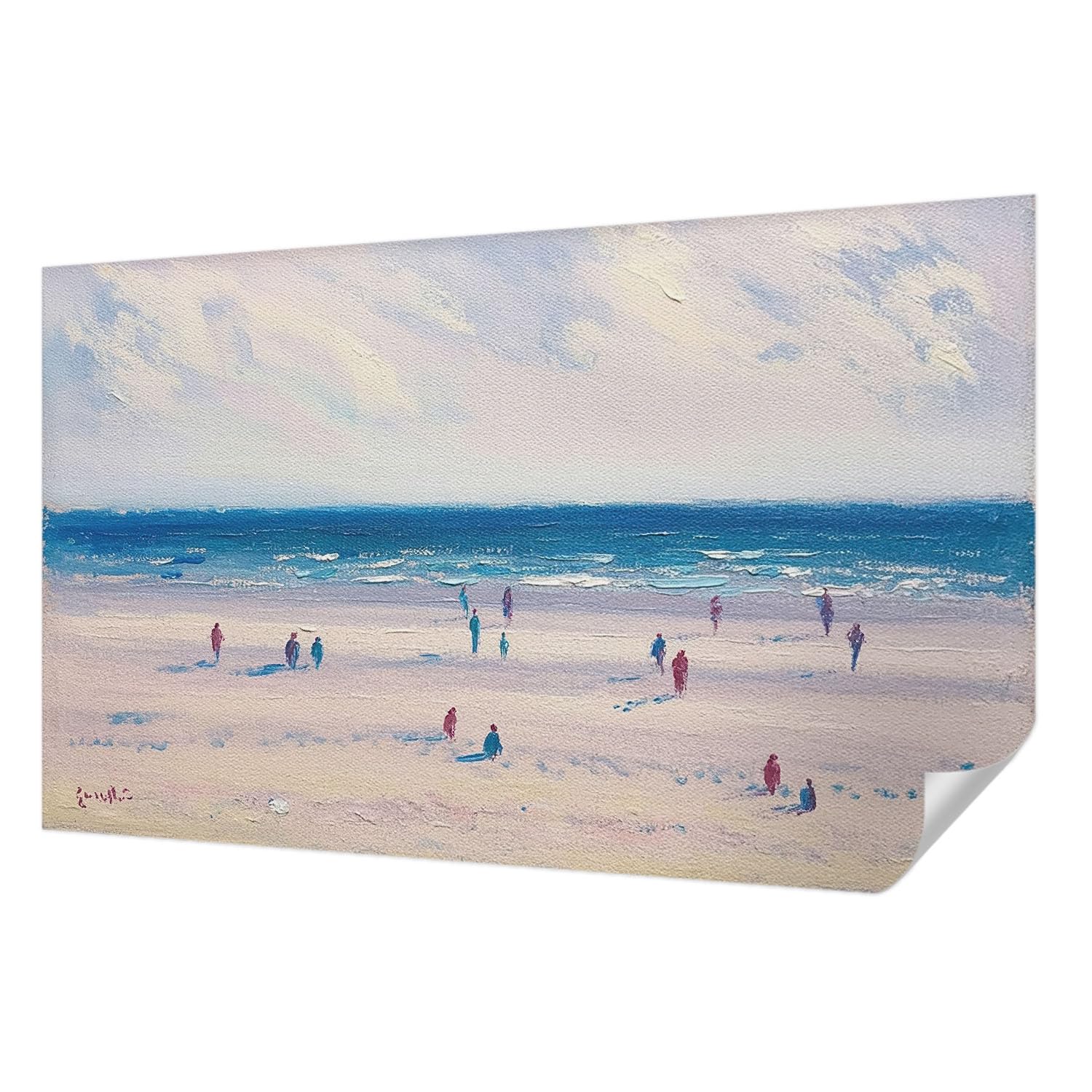 Papier peint adhésif paysage marin grand format pour une chambre apaisante