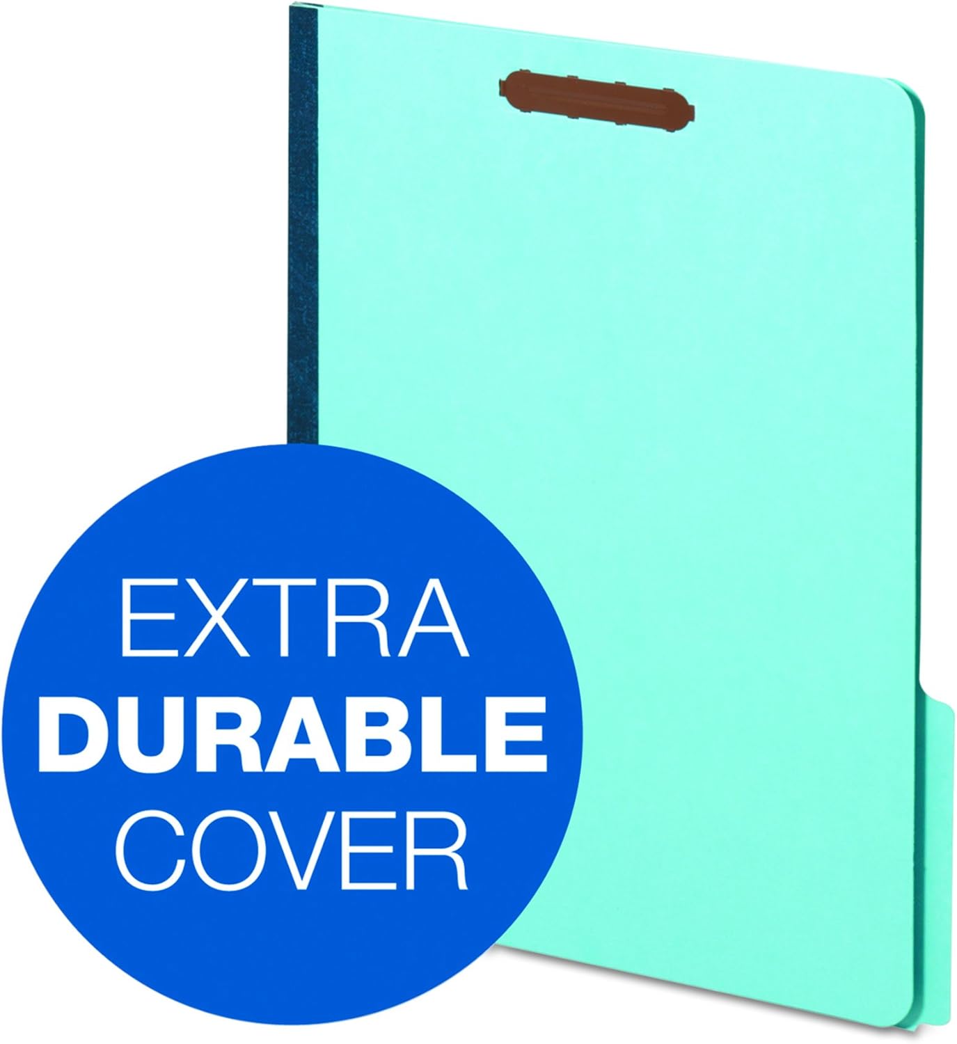Globe Weis Pendaflex Pressboard Fastener Folders, Letter Size, Light Blue, 2" Expansion, 1/3 Cut, 25/BX (61542)