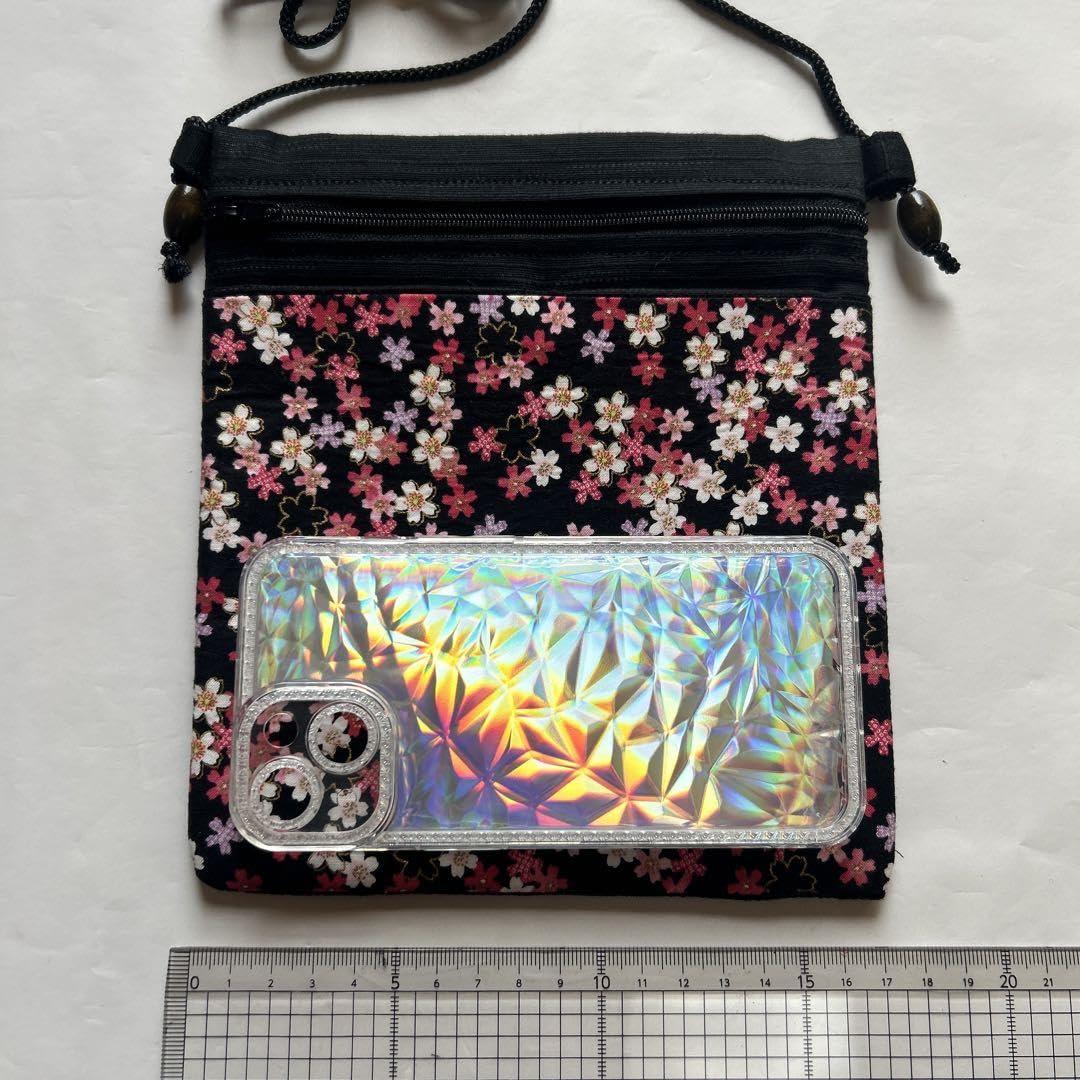 Amazon.co.jp: お祭りポシェット 桜① お祭りサコッシュ : ファッション 
