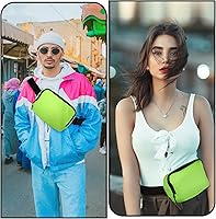 Vista 67 de Riñonera, bolsa para cinturón, correa ajustable ajustable de 40 pulgadas, para mujeres y hombres Beige