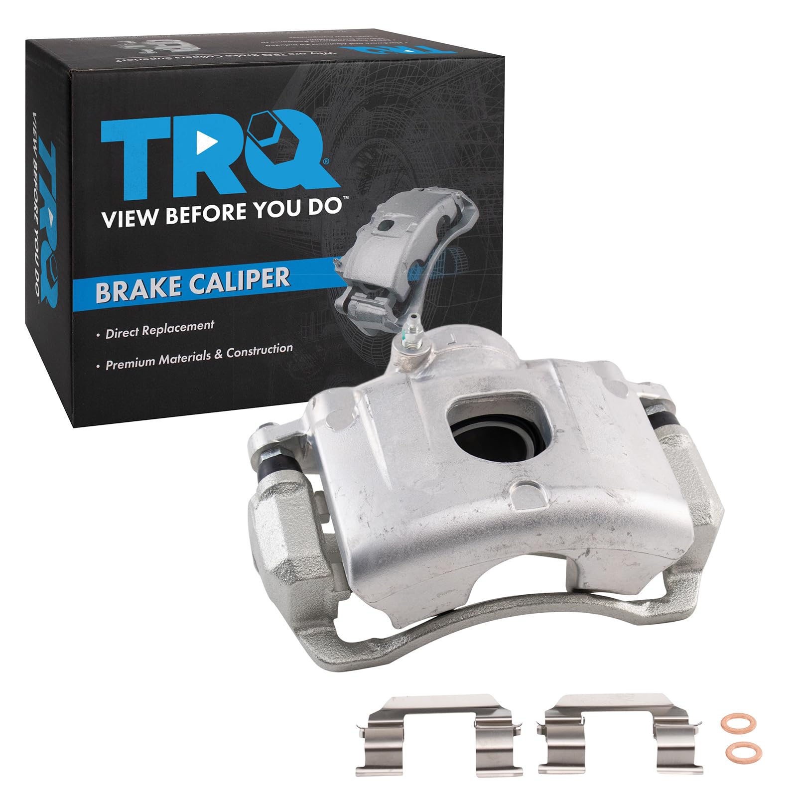 TRQ Front Right Brake Caliper w/Bracket Passenger Side