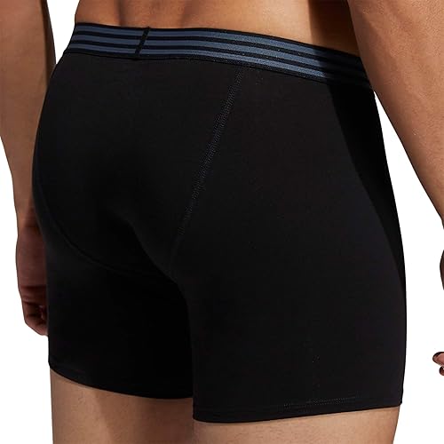 Miniatura 8 de adidas Calzoncillos tipo bóxer de algodón elástico para hombre, paquete de 4