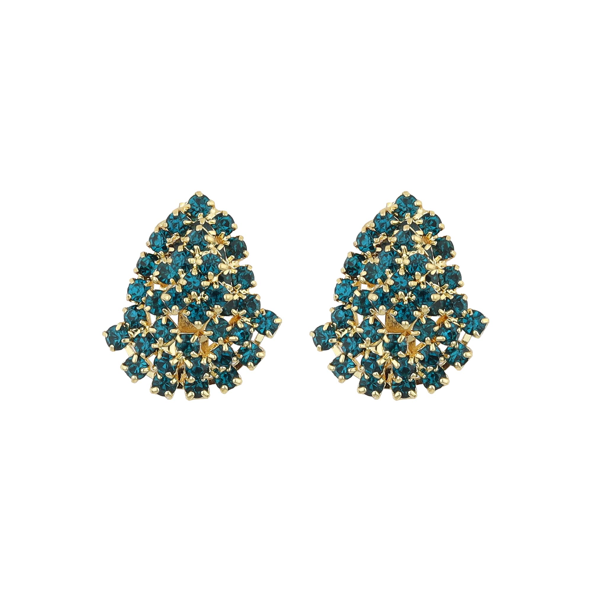 FLINGDOM Clip On Earrings - Stunning Gold-Plated Non Piercing Earrings for Women | Handmade Fake Earrings without Piercing for Effortless Beauty | Press Clip-on for Non Pierced ears (Green) (B0BNT5Z4KC) Amazon Price History, Amazon Price Tracker