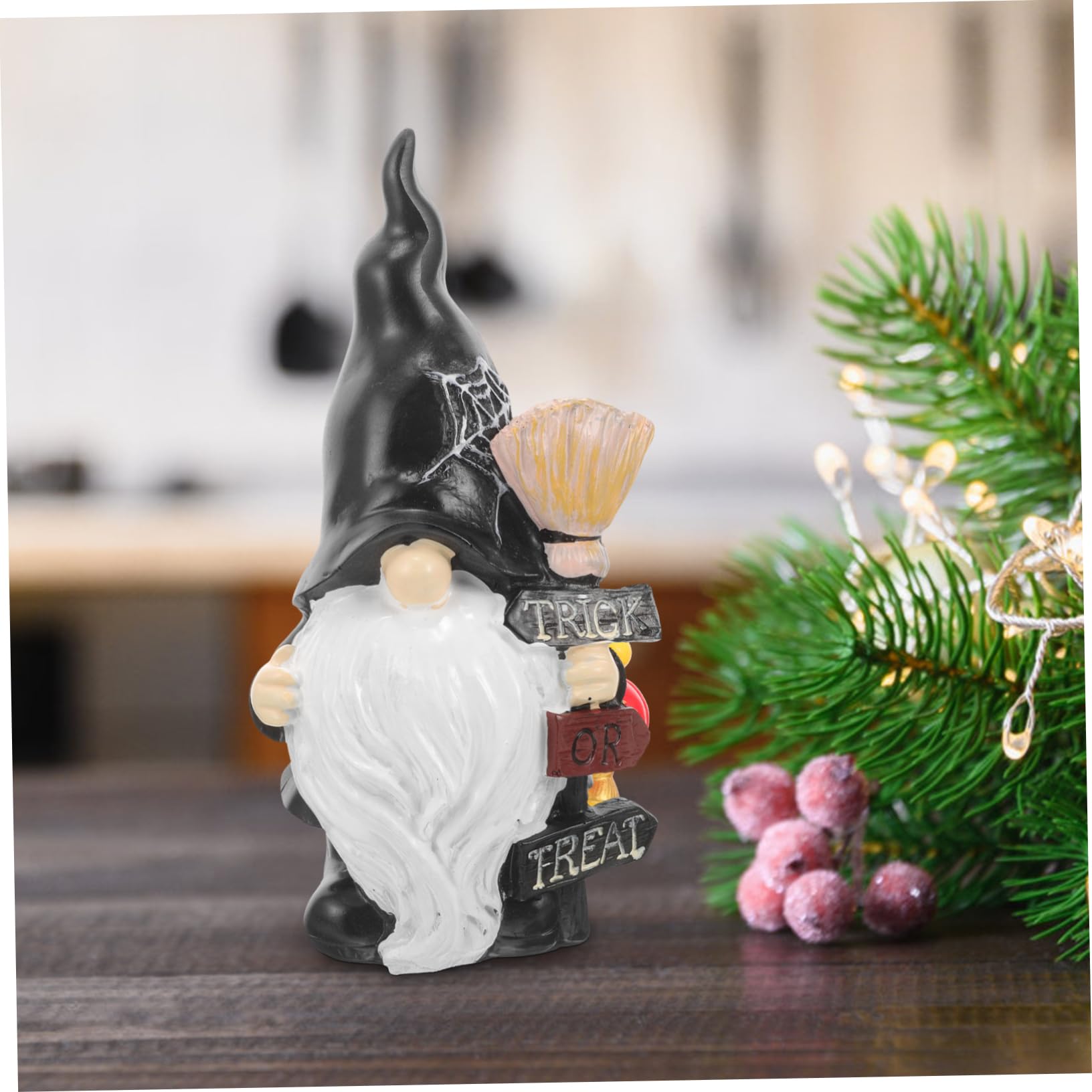 Mipcase GNOME De Jardin Résine Décoratif Figure De Jardin Extérieur Amusante pour Cour Et Allée