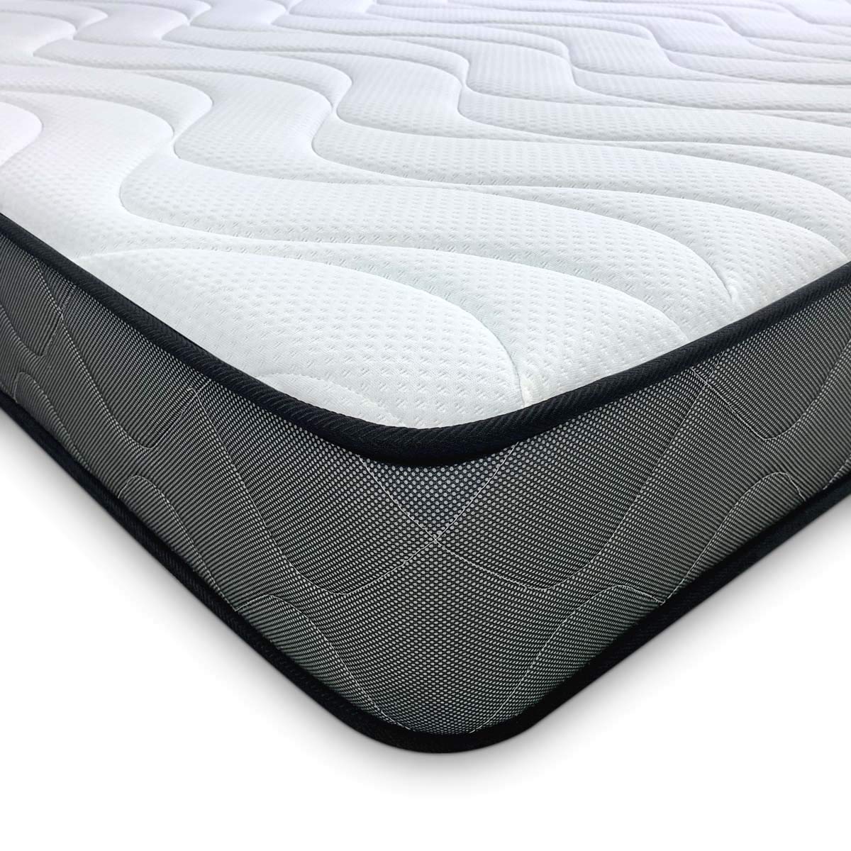 DUÉRMETE ONLINE Materac wiskoelastyczny Elda, mocny i wygodny, odporny na roztocza i antybakteryjny, twarz na zimę/lato, wysokość 22 cm, poliuretan, 140 x 180
