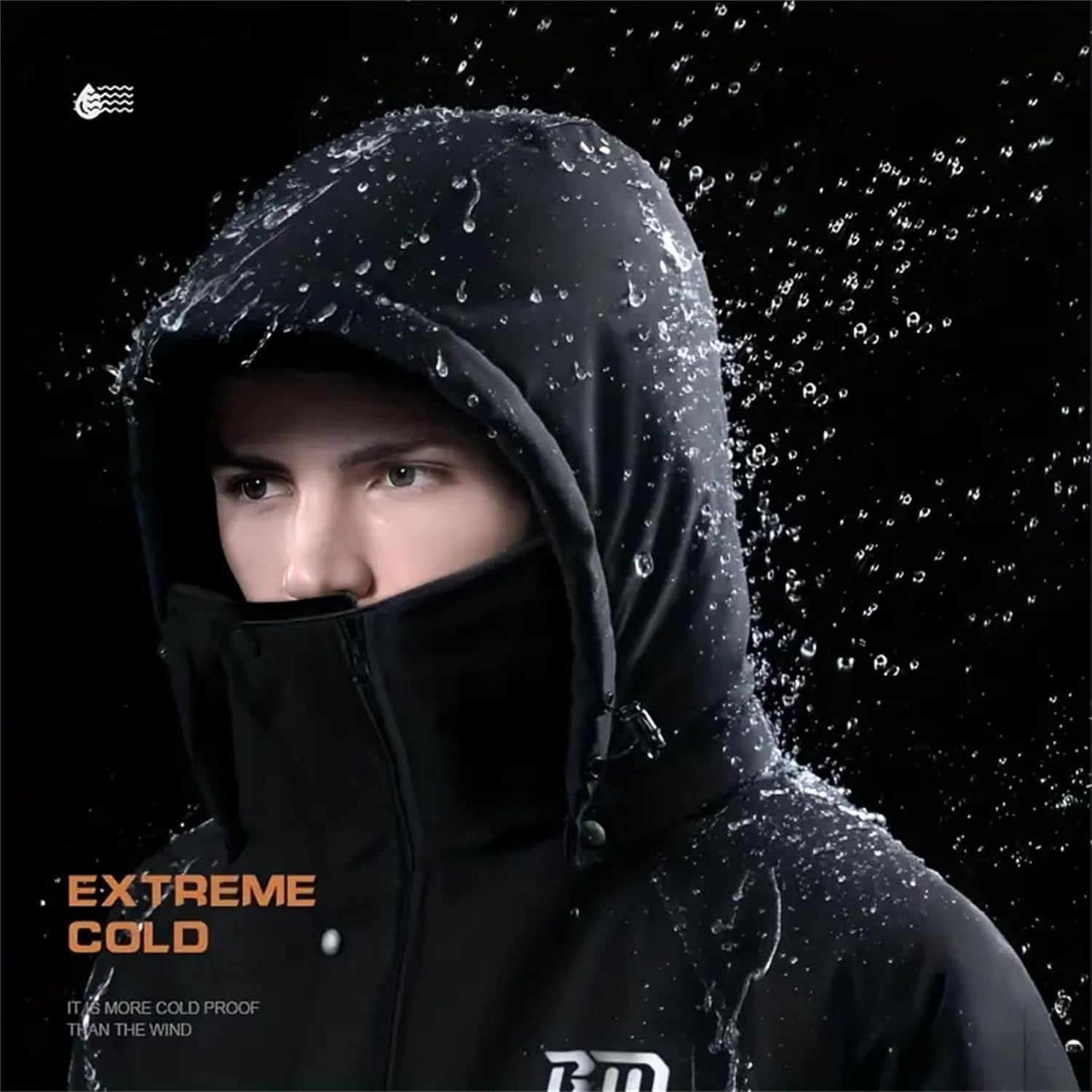Winter Outdoor Riding Insulated Full-Body Suit, Overoles para El Frío para Hombre, Windproof Freezer Suits