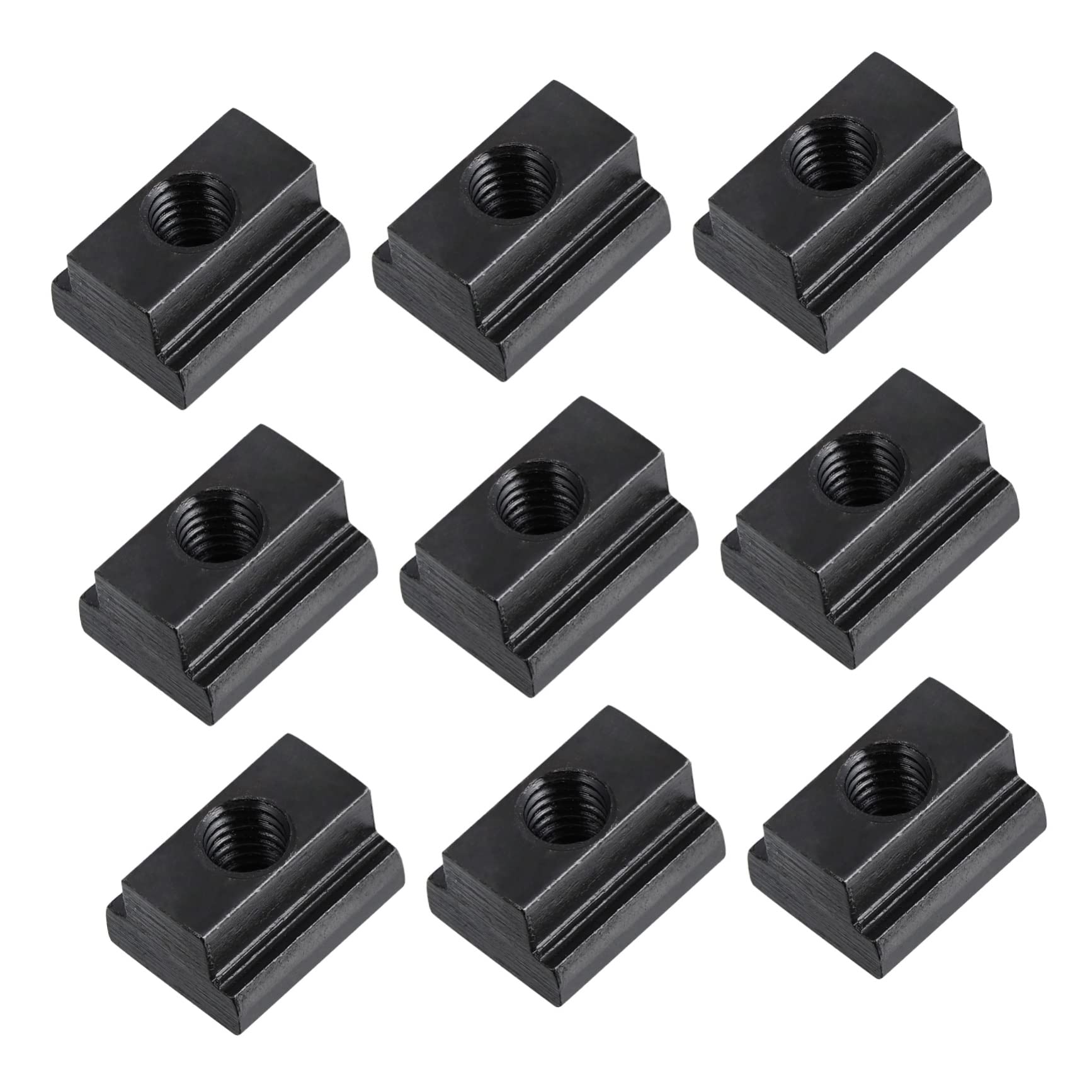 FUNOMOCYA Carbon Steel t Slot Nuts 10pcs Set for Truck Nuts and Automotive Bolts
