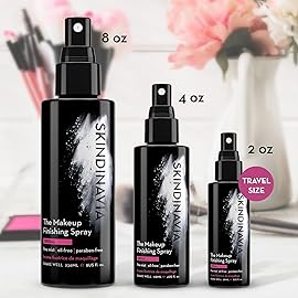 Skindinavia The Makeup Finishing Spray, Bridal Makeup Setting Spray, All-Day Wear, Long-Lasting Up to 16+ Hours, Heat-Resistant & Waterproof, Wedding Day, Bridal Shower Gift, 2.0 Oz