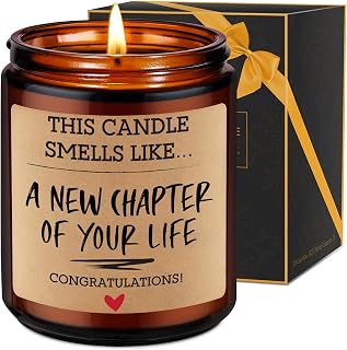 Fairy's Gift New Chapter Candle, Congratulations Gifts for Women Men, Coworker Friend, Leaving Job, New Beginnings Gifts for Women Men, Breakup, Divorce, Retired, Moving Away Congrats Presents Ideas