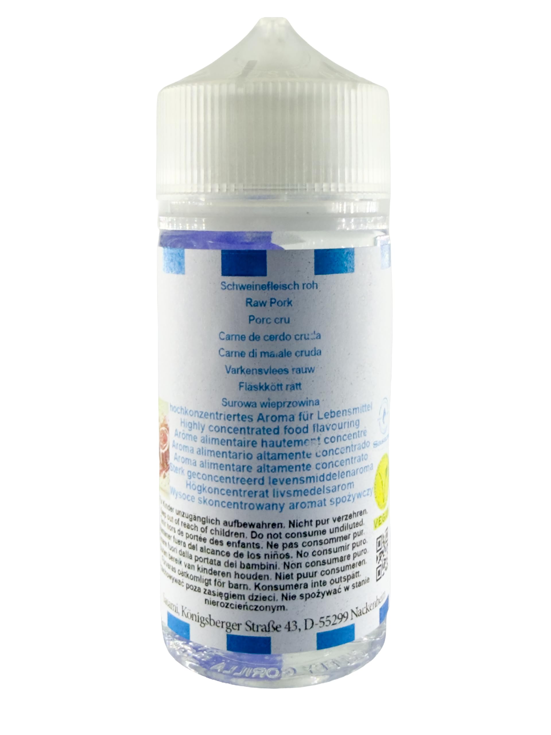 Carne de cerdo cruda Aroma Concentrado - Vegano - Sasami - 100ml