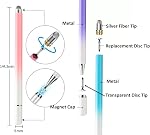 2-in-1 Stylo pour Samsung Galaxy Tab A11/A11+/A9/A9+/7 Lite/A7/A8/A8 Plus Stylus pour iPad/iPhone/Fire/Lenovo/Pixel Tables Tous Android,&iOS Dispositifs tactiles (Pink+Purple+Blue)