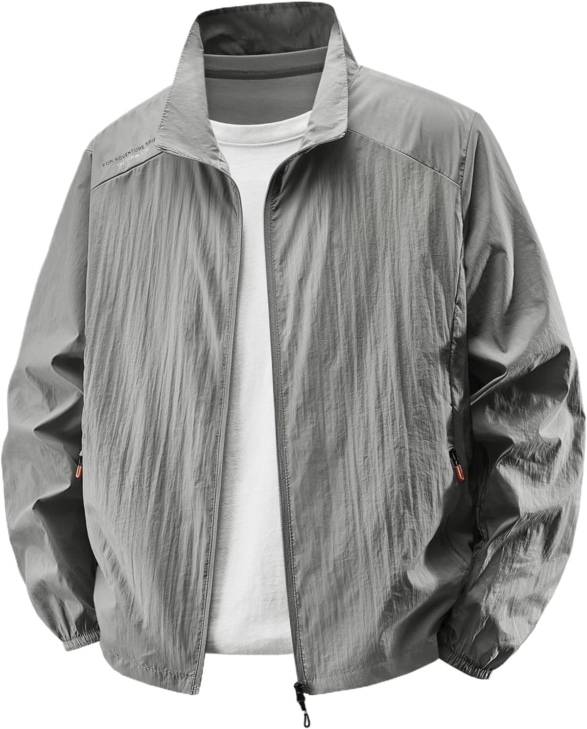 Jacket for Men Summer Thin Lightweight Ice Silk Fishing Hiking Coats