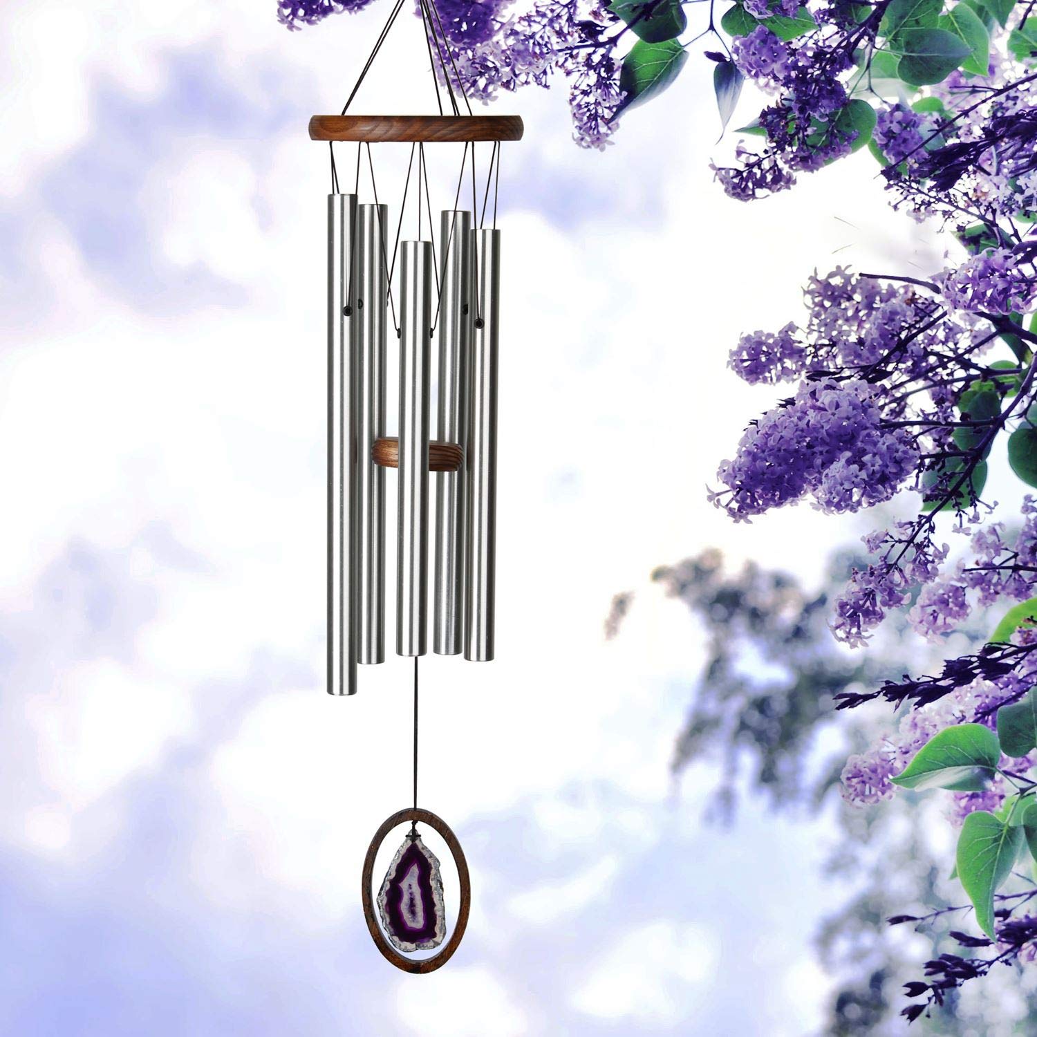 Amazon.co.jp: Woodstock Chimes WAGUL Agate Wind Chime, Large