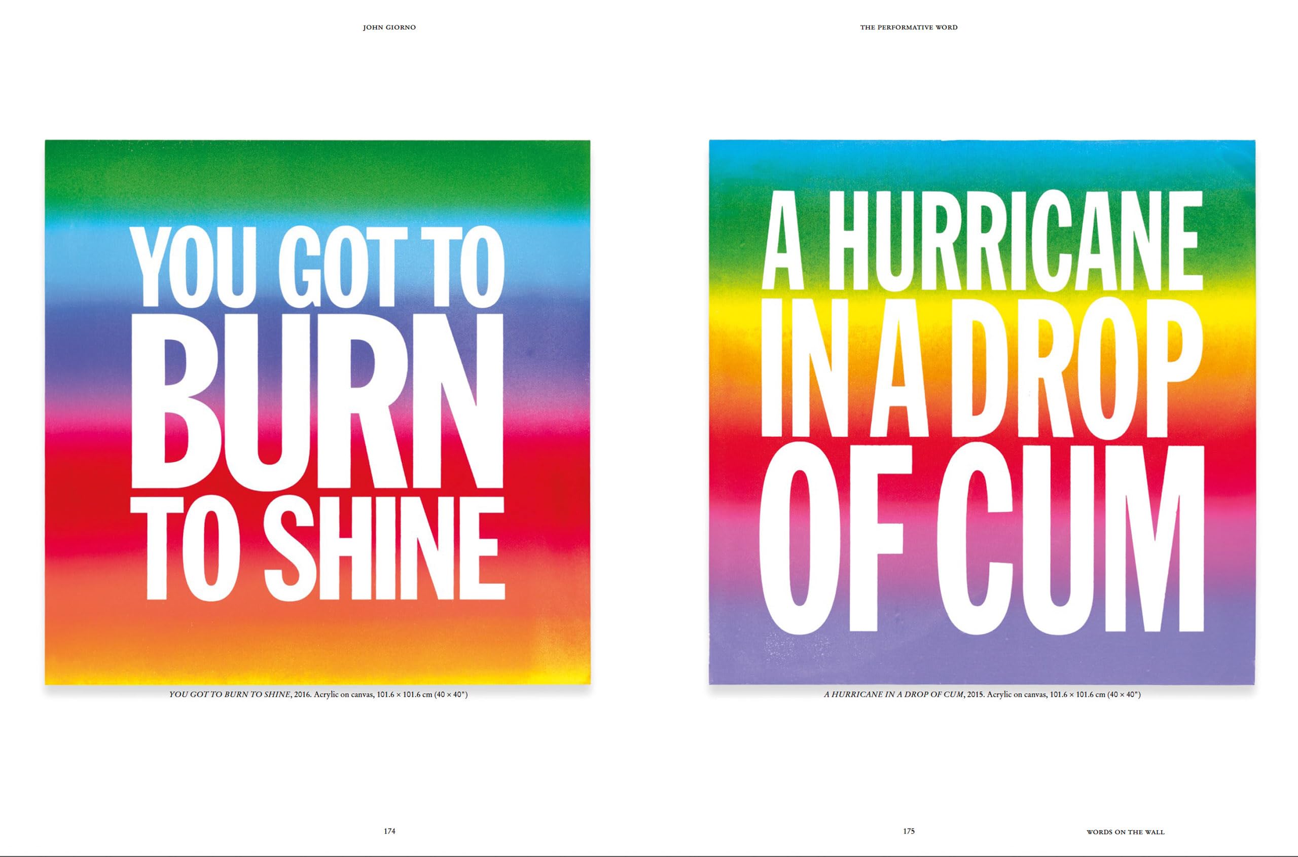 John Giorno. The performative word. Ediz. illustrata