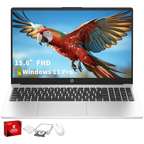 HP 15.6" FHD Business Laptop(2026), Intel Core i7-1355U (10-Core, Up to 5.0GHz), 16GB RAM, 512GB SSD, Intel Iris Xe Graphics, WiFi6, HDMI, Webcam, Windows 11 Pro Laptop for Work, Business & Students